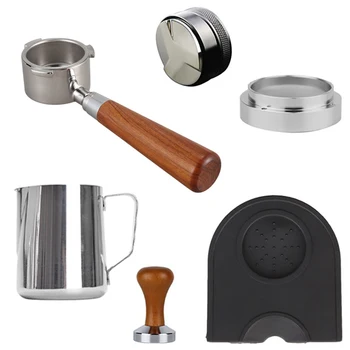 

Coffee Utensil Sets Coffee Bottomless Portafilter for Filter 51MM Stainless Steel Replacement Filter Basket Coffee