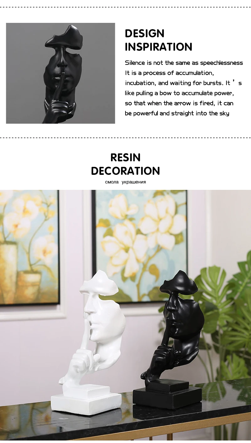 Color : Gold YYLI Sculpture Art Decoration Home Living Room Model House Decoration Resin Decoration Crafts Color : Gold YYLI Sculpture Art Decoration Home Living Room Model House Decoration Resin Decoration Crafts