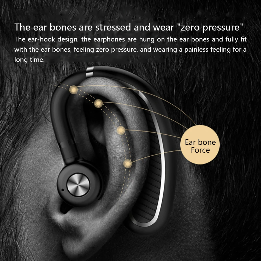 Business Bluetooth Earphone With Mic Answerable Phone Twins Wireless Headset for phone iphone xiaomi