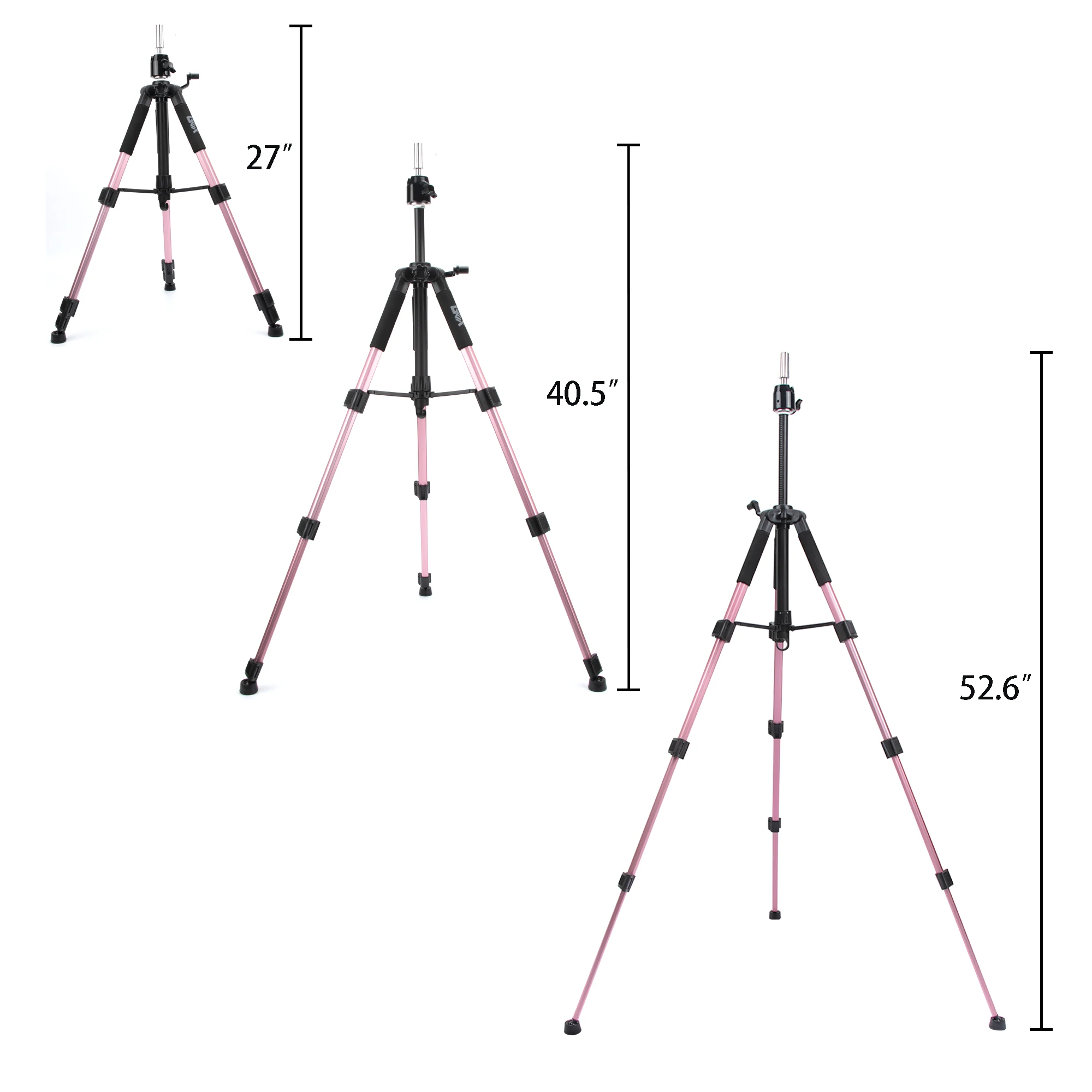 GEX Multifunction Training Mannequin Tripod / Camera Stand Canvas Block  Mannequin Head Cosmetology Hair Wig Stand