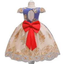 Новые платья для девочек платье на первый день рождения для девочек, для новорожденных, платья принцессы для малышей Детское нарядное платье для выпускного вечера для девочек, одежда