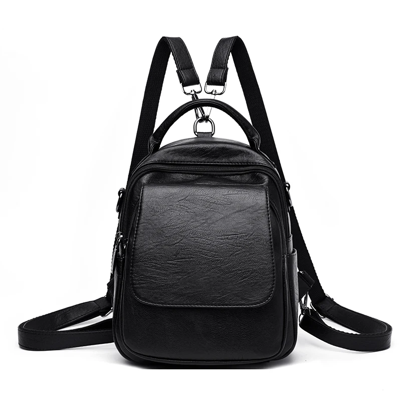 Women PU Leather Backpack Luxury Rucksack Women Schoolbag Fashion Backpack Satchel School Shoulder Bag