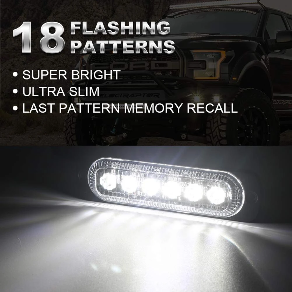 Автомобильный Стайлинг белый желтый синий Янтарный 4 светодиодный автомобиль