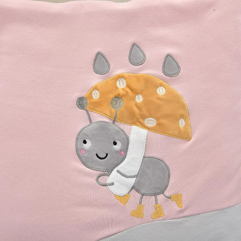 Для младенца хлопкоывй, теплый спальный мешок для малышей Зимние Детские коляски спальные мешки с мотивами из мультфильмов, для новорожденных пеленать Одеяло Обёрточная бумага детское постельное белье