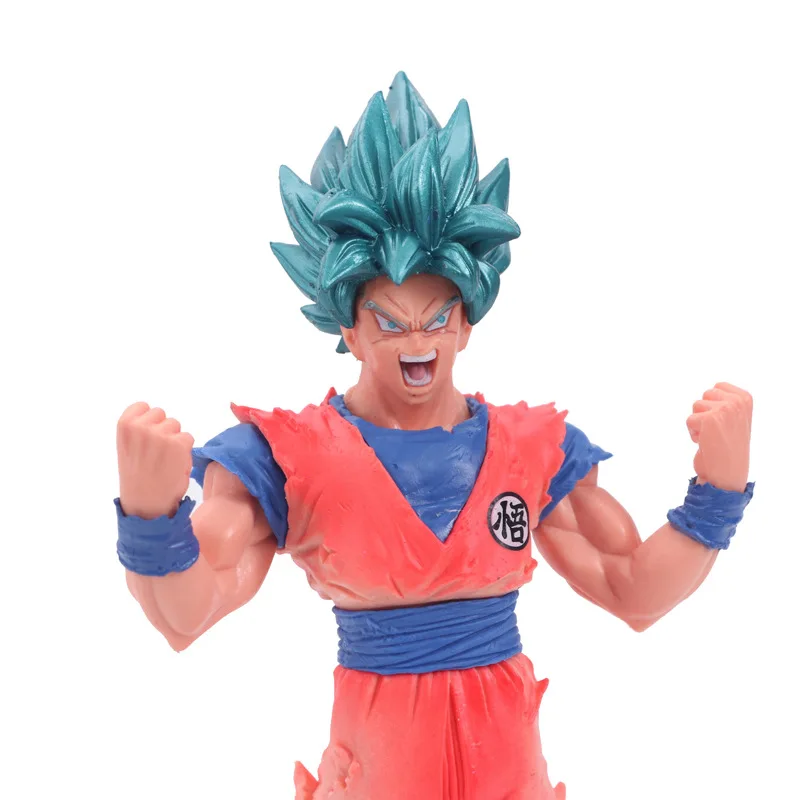 Аниме Гараж Комплект Модель qlz Супер Saiyan для крови Goku King удар ПВХ коробка украшения