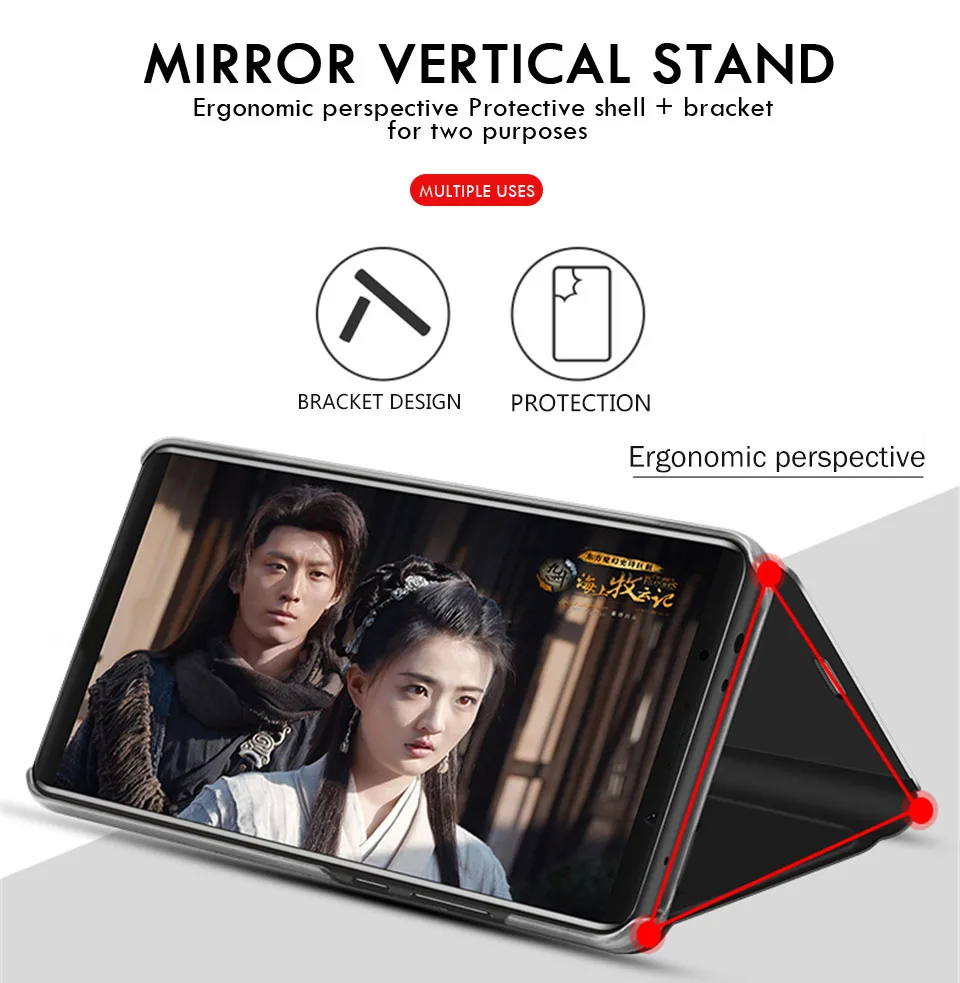 Mi rror флип противоударный чехол для Xiaomi mi 9t Pro 9 SE 8 Lite Стенд защитный чехол для Xiaomi mi a1 A2 A3 Lite CC9 CC9E чехол