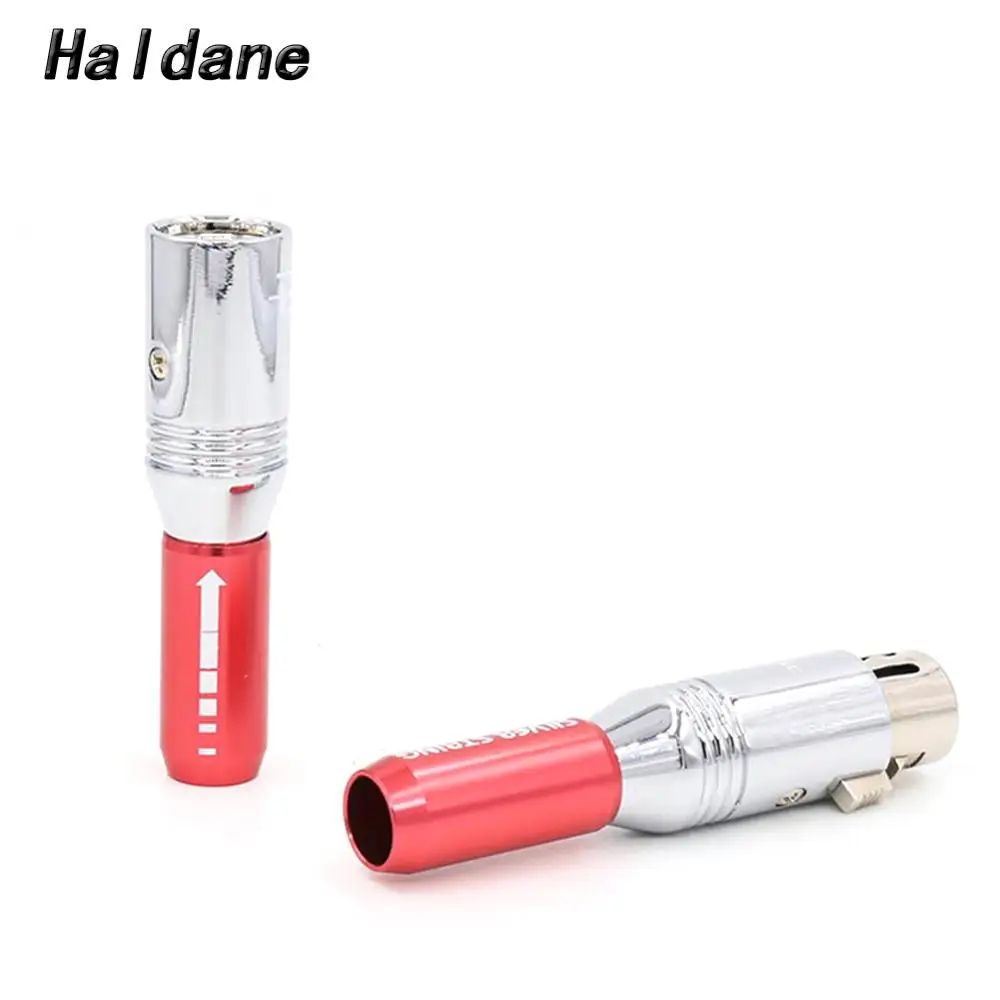 Холдейн 4 шт. Hi-end гнездо XLR Hi-Fi разъем 3 шпильки аудио латунь Медь Серебряный |