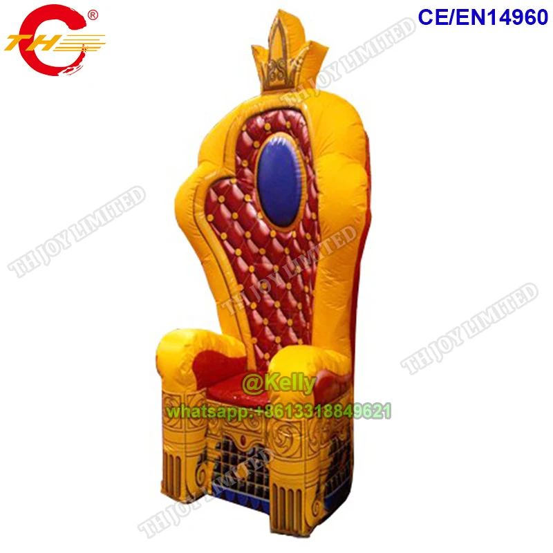 free air shipping inflatable throne with air blower, 2pcs per lot stock