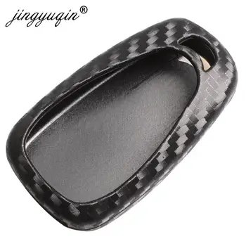 Keyforkess Cover in Silicone per Chevrolet Cruze Spark Camaro Equinox Volt Bolt Trax Malibu 2016-2018 Carbon 3/4/5B portachiavi per auto - Jingyuqin Cover in Silicone per Chevrolet Cruze Spark Camaro Equinox Volt Bolt Trax Malibu 2016