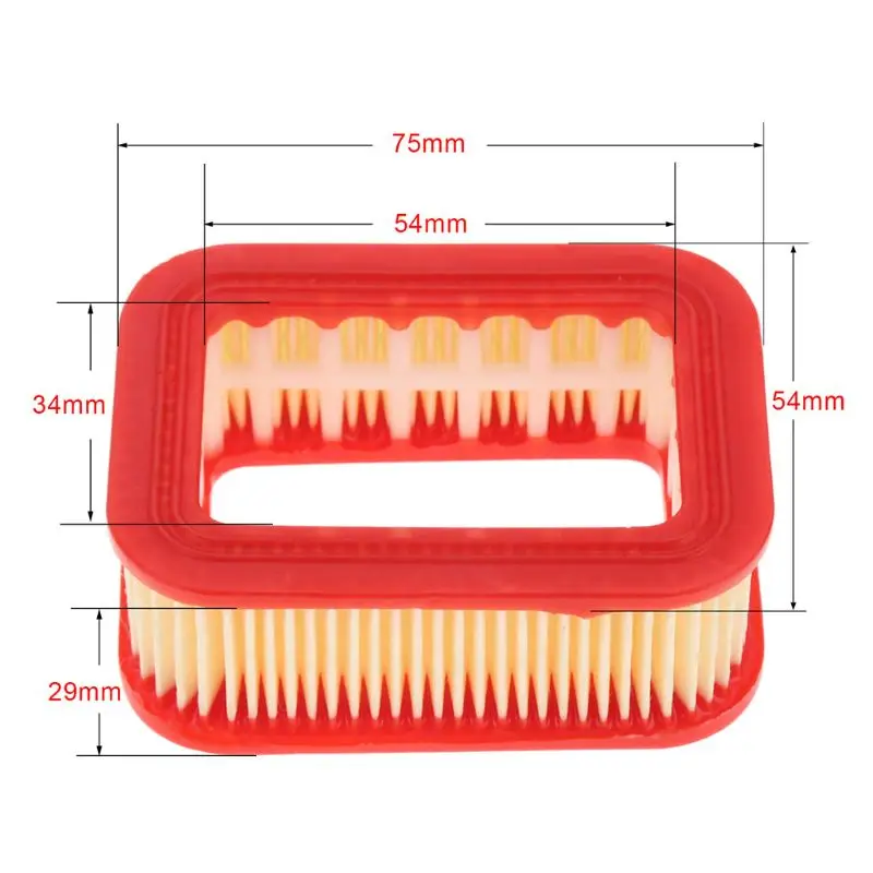 Suitabe for 5200 5800 52/58CC Chainsaw paper air filter set Garden Tool Parts steel tubes,air filter element