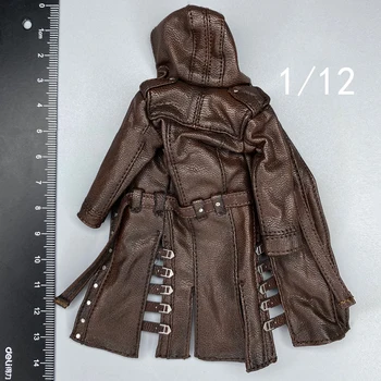 솔저 스토리 SSG-002 슈팅 게임 승자 치킨 디너 트렌치 코트, 어쌔신 가죽 망토 코트, 6 인치 피규어, 1/12