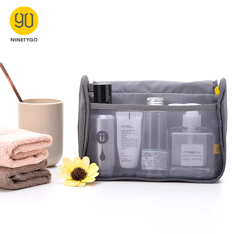 NINETYGO 90FUN Waterproof Portable Wash Bag Women Makeup Cosmetic Organizer kit in luggage Travel T