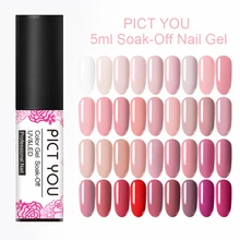 PICT YOU, 5 мл, телесный, серия, цветной лак, Полупостоянный УФ Гель-лак, Одноцветный, замачиваемый, для ногтей, Гель-лак с верхним покрытием