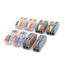 Провод Цвет разъёма 222-412 413 223 мини быстрой зарядки универсальный компактный коннекторы проводки проводника пуш-ап-в клеммный блок светодиодный коннектора