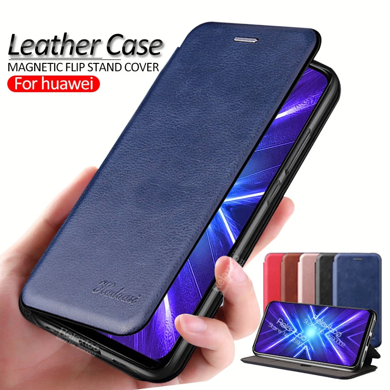 honor 9x Premium Case Leather flip Magnetic case For huawei honor 9x STK-LX1 xonor honer hono 9 x wallet book phone Cover coque