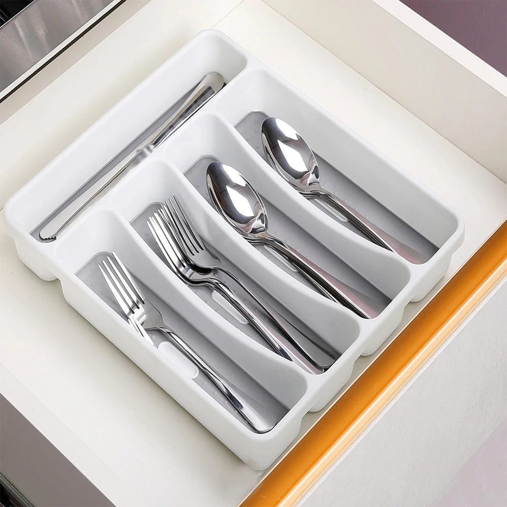 Spoon Fork Cutlery Organizer Kitchen Drawer Separation Storage Tray Cxz ing2