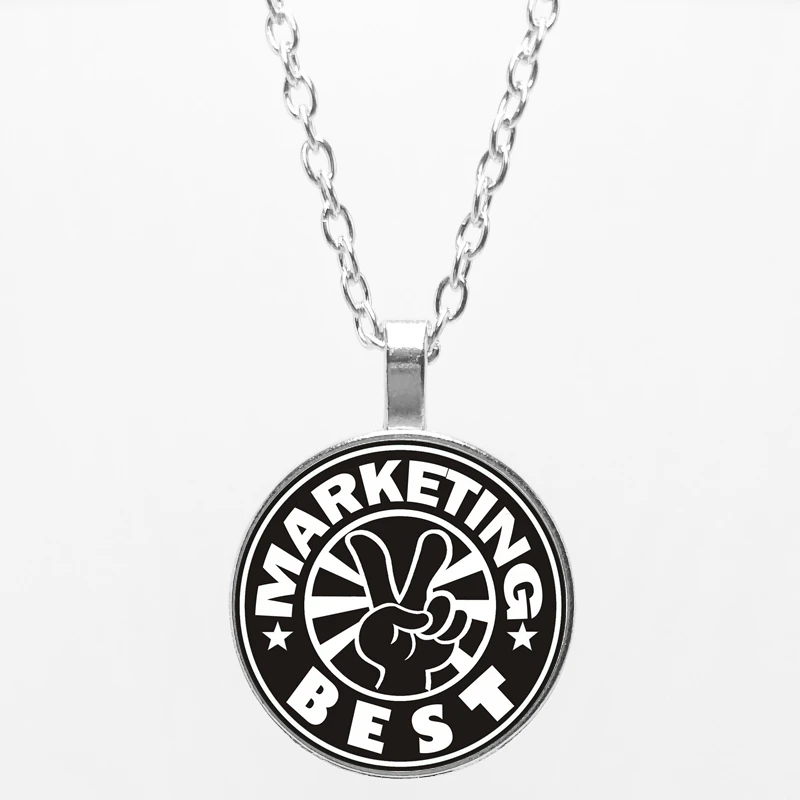 Fashion &quotmarketing Best&quot Personality Alloy Pendant Salesman Necklace Black / Silver Bronze To Send Colleagues Gifts | Украшения и