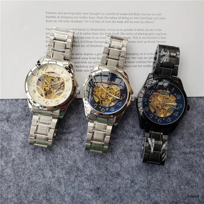 

Rolex- Men's watch mechanical watch top brand luxury stainless steel contracted men's fashion timing men's sports watch41