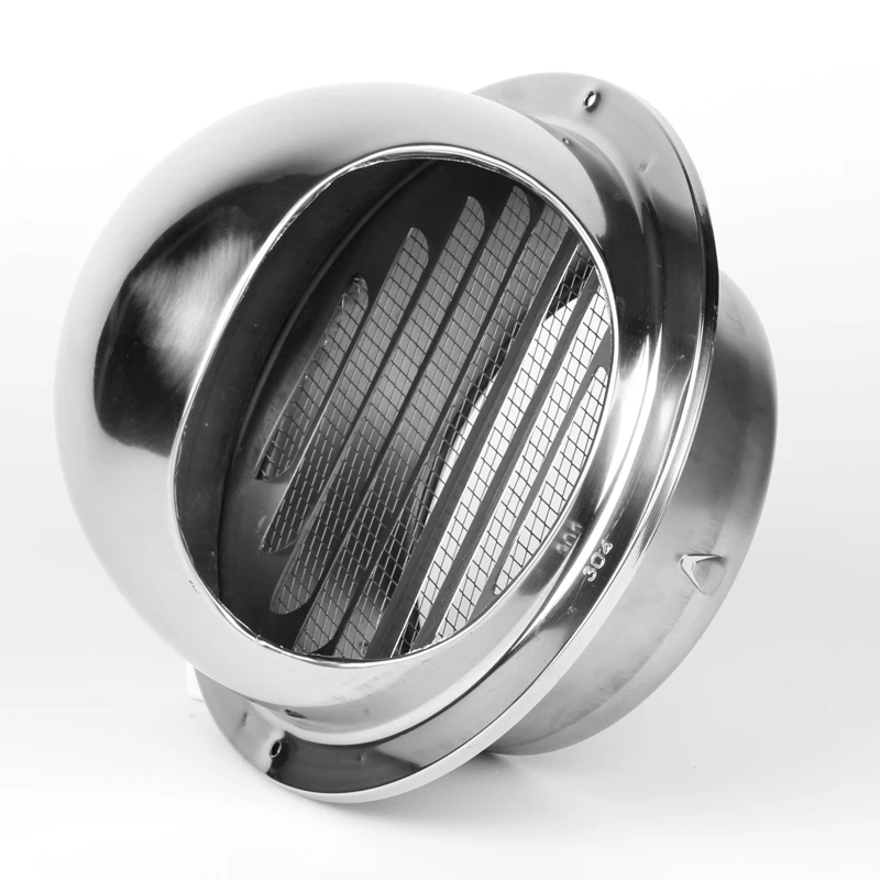 4-12" stainless steel exhaust hood wall Ceiling vent cap Exhaust Grille Cover outdoor air outlet kitchen ventilation fan system