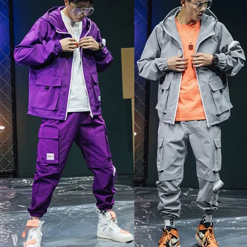 

2020 New Men Sets Fashion Autumn Spring Sportswear Suit Sweatshirt +Sweatpants Mens Clothing 2 Pieces Sets Fitness Tracksuit Men