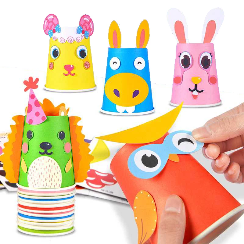 3D Sticker Puzzle Game DIY Cartoon Animal Learning Education Toys For Children Kids DIY Baby Toys for Children Kids Boy Girl