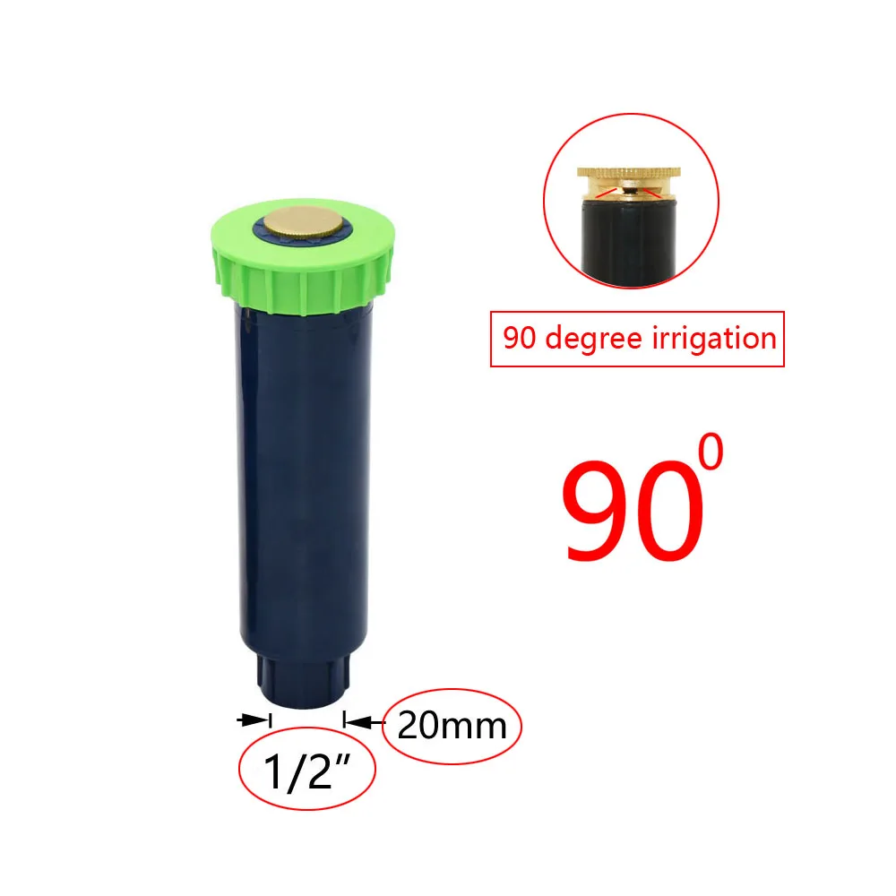 Garden Lawn Popup Sprinkler 90/180/360 Degree Irrigation Sprinkler Farm Refraction Nozzle For Watering & Irrigation