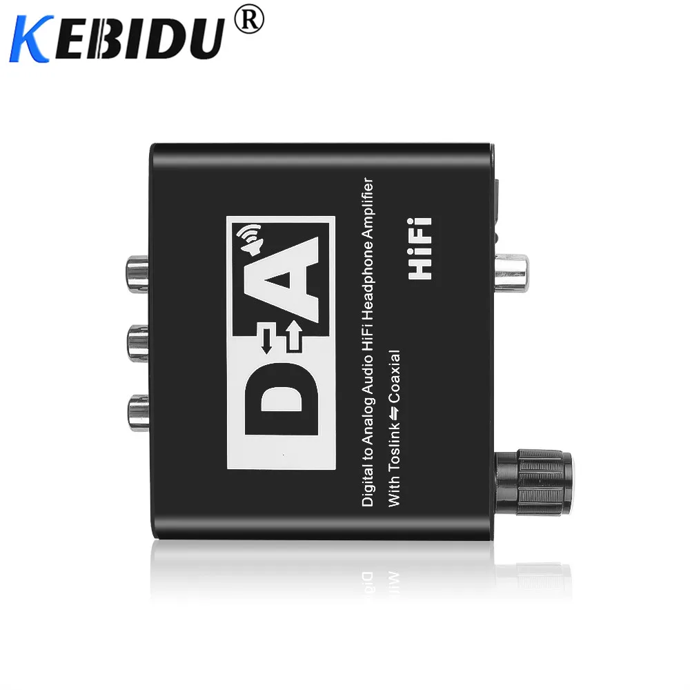 

Digital to Analog Audio Converter Adapter Optical Toslink Fiber Coaxial Optical Bi-directional Switch Stereo RCA 3.5mm DAC