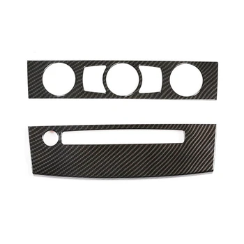 

Car Console Air Conditioner CD Panel Decorative Cover Sticker Trim for 5 Series E60 2004-2010