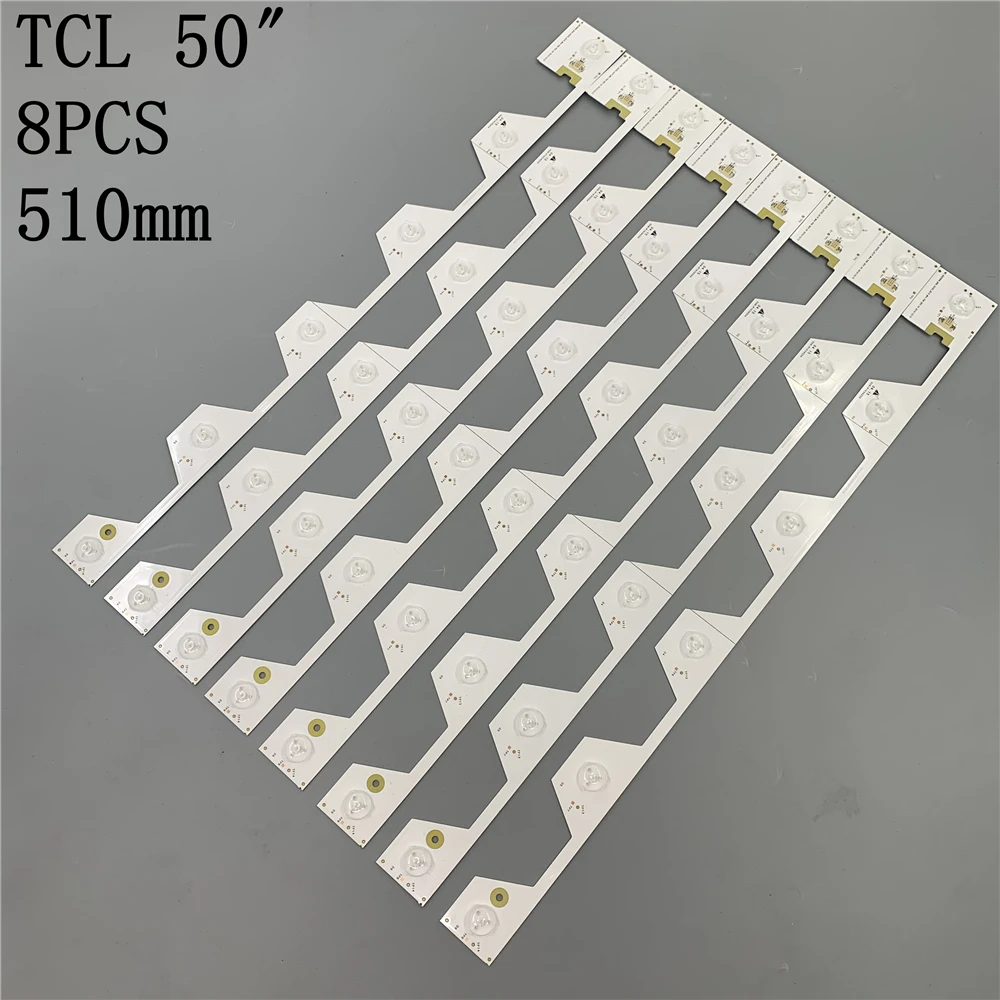 8 шт. светодиодная подсветка 6 ламп для TCL L50E5800A U50S6806S LVU500NDEL SW 4C LB5006 YH2 HR2 LB5005 tmt_50e5800 _
