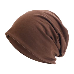 New Candy Color Slouchy Beanie Hats Double Layer Autumn Winter Couple Fashion Hedging Cap Hip Pop Pile Pile Hat Casual Chemo Cap