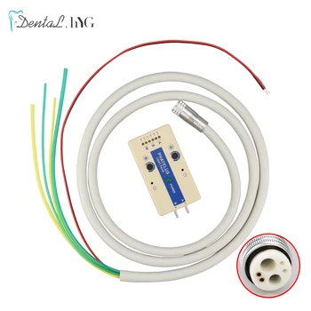 

1 Set Dental 6 Holes Silicone Fiber Optic Tubing Hose +For Handpiece 6 Holes High Speed Handpiece Tube Pipe With Connector New