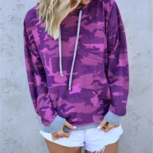Камуфляжные толстовки, Женская толстовка с капюшоном, пуловеры, Стильные свитшоты для женщин, Осенний Топ, модная женская уличная одежда, sudaderas