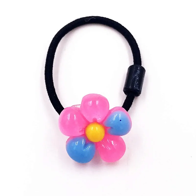 Светло-голубой 1PCS Candy Cake Ice cream Girls Hairbands Kids Elastics Hair Bands Hair Accesorios Children Hair Rope Headwear hair ties - Цвет: Светло-голубой