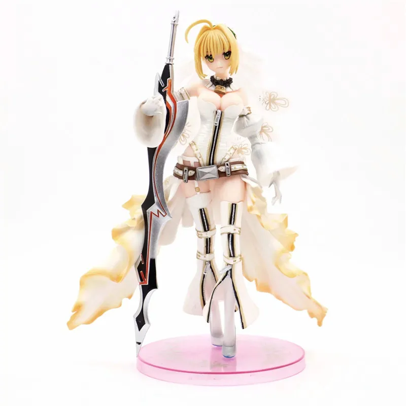 

Nero Claudius Caesar Augustus Germanicus Colorful Wedding Dress PVC Action Toy Figure Fate/stay night Collectible Model