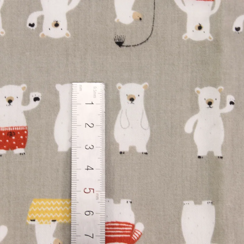 Детская хлопковая ткань с принтом мультяшная простыня ткань для лоскутного шитья стеганое платье для малышей 100*160 см