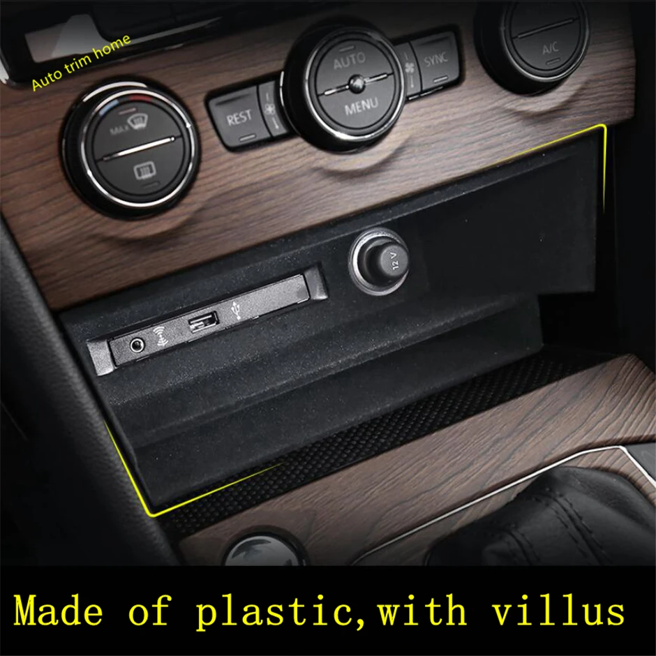 

Accessories Car-styling Central Storage Container Multifunctio Box Cover Kit Fit For Volkswagen VW Tiguan MK2 2016 - 2020