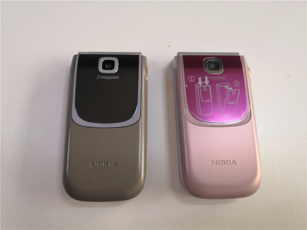 Nokia 7020 разблокированный 2,2 дюймов Bluetooth 2MP камера с английской клавиатурой отремонтированный мобильный телефон