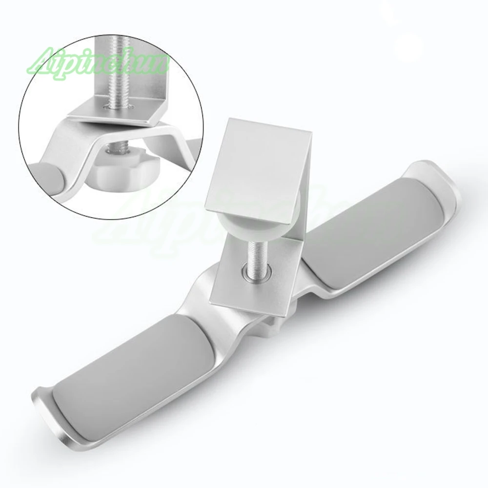 Aluminium Alloy Headphone Holder Headset Bracket Hanger Metal Wall Clamp Hook Rotatable Double Earphone Stand Desktop Mount