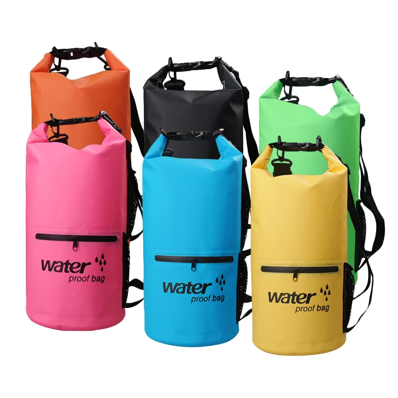 

10L/ 20L Outdoor River trekking bag Double shoulder strap Swimming Waterproof Bags Ultralight Dry Organizers Tool Bag