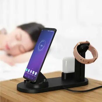 

Brand New Style 3 in 1 Wireless Charging Charger Dock Stand For Apple Watch & AirPods and iPhone