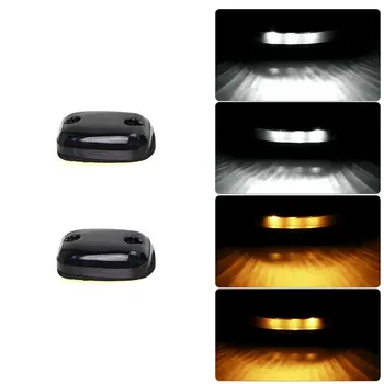 

3pcs Full Amber/white LED Cab Roof Marker Light Assy Top Sun Visor Fog Lamps For Chevy 07-up GMC 2500HD 3500HD