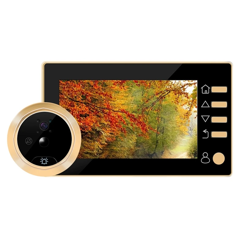 4.3 Inch Doorbell Viewer Digital Door Peephole Camera 1Mp Wireless Video Ir Night-Vision Motion Sensor | Безопасность и защита