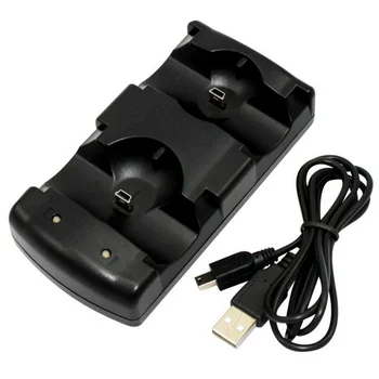 

2 IN 1 Controller Charging Dock With USB Cable for PS3 Gamepad Dual Charging Dock Station for PS3 MOVE Controllers