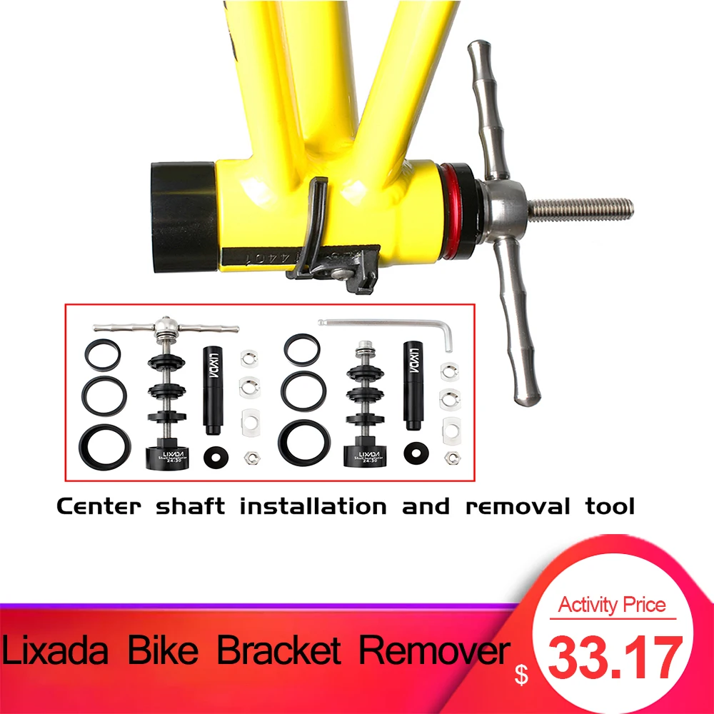 

Lixada Bike Bottom Bracket Remover Bicycle Bottom Bracket Install and Removal Tool Kit for BB86/BB30/BB91/BB92/PF30
