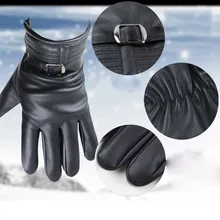 Мужские перчатки с сенсорным экраном, кожаные зимние рукавицы, теплые перчатки для вождения и езды на велосипеде, Нескользящие перчатки, теплые мужские перчатки Handschoenen, мужские перчатки