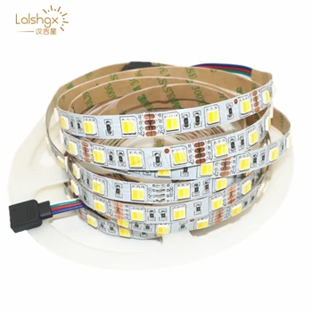 

DC12V 5050 Double Color LED Strip White / Warm White Dual White 2 color in 1 Chip Temperature Adjustable CCT led tape 5m/roll