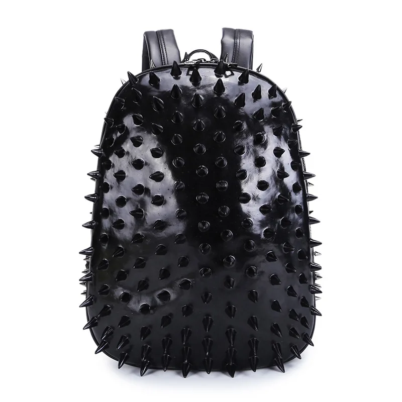 Personality Men and Women PU Backpack Large Capacity Student Computer Bag Shoulder Cross Body 3d Hedgehog | Багаж и сумки