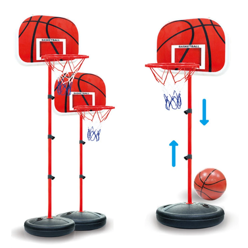 63 165cm Portable Children S Basketball Stand Adjustable Basketball Backboard Height With Inflator Basque Game Set Indoor Sports Basketballs Aliexpress
