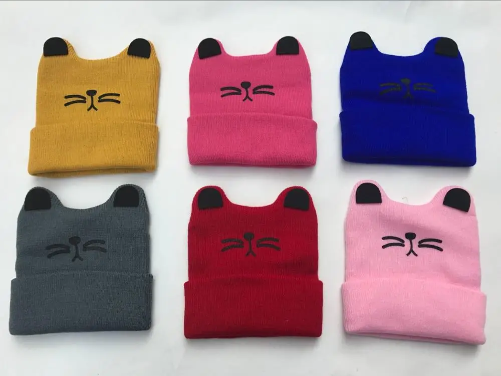 Scap hat шарф-Наборы Детский вязаный хлопок с милыми ушками neanie для малышей