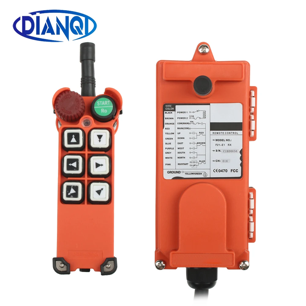 Receive 12V24V220V Industrial Wireless Crane Remote Control Switch Transmitter 